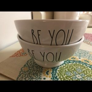 Rae Dunn Be You bowls.